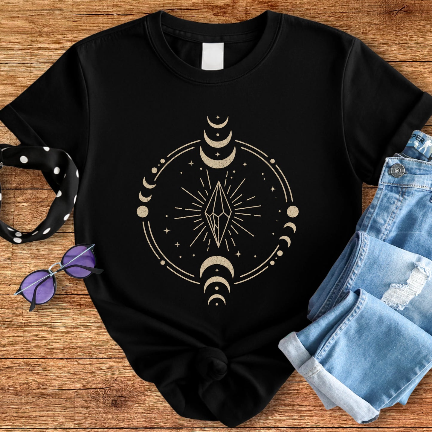 Crystal Moon Phases Tee