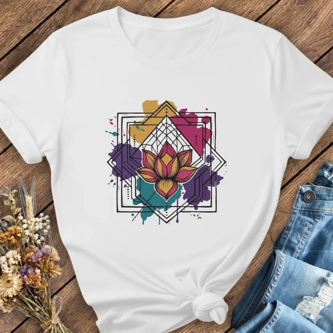 Lotus Geometry Tee