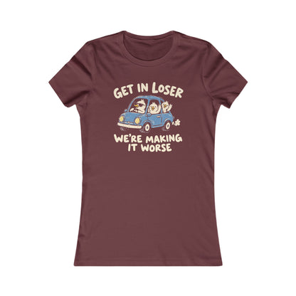 Get In Loser - Women's Fitted Tee