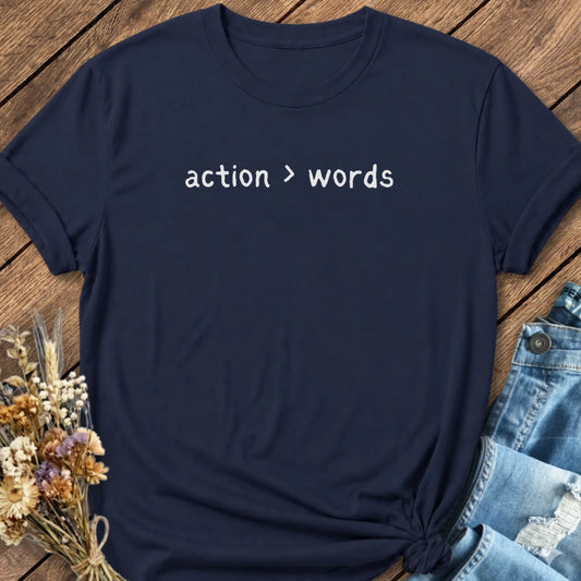 Action > Words Tee