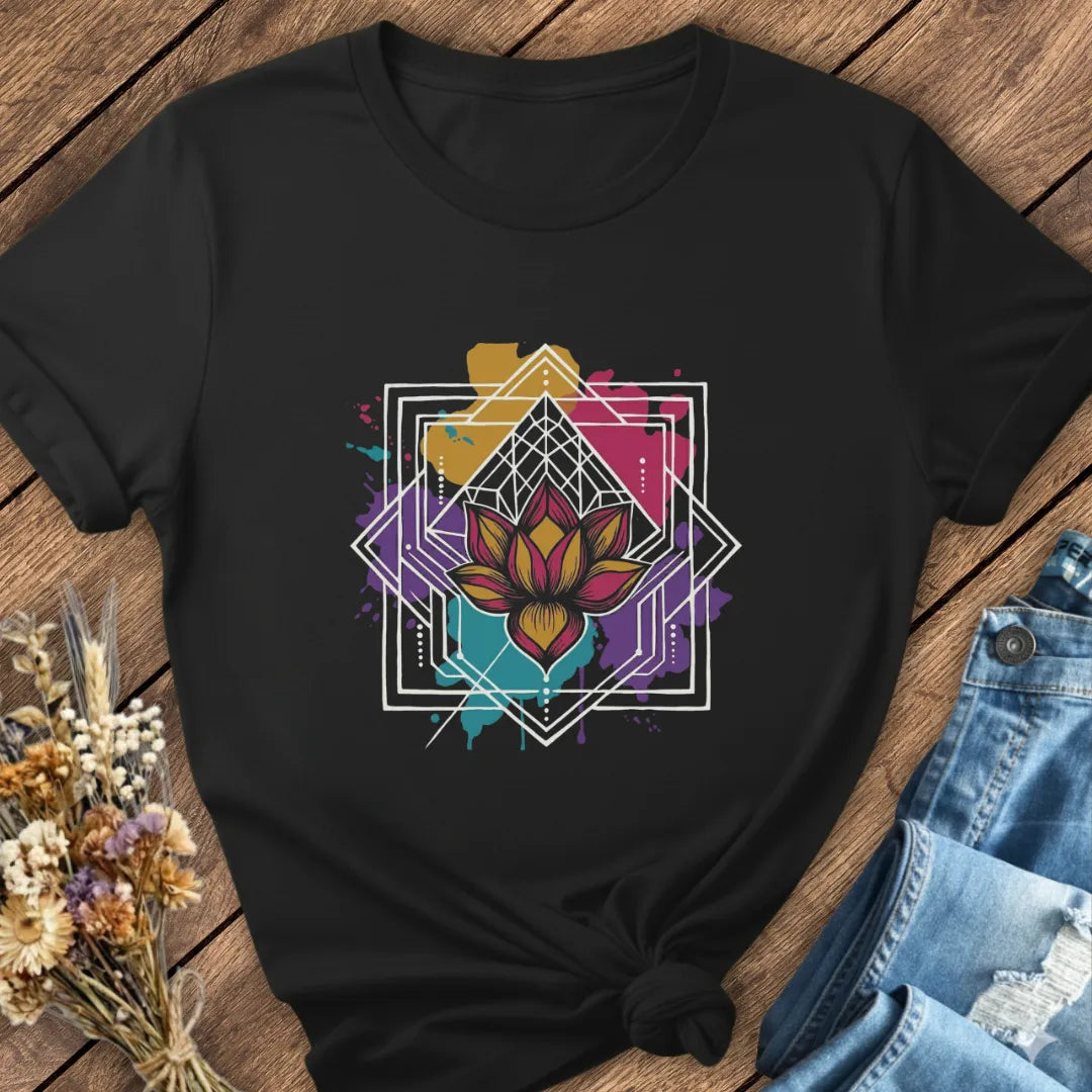 Lotus Geometry Tee