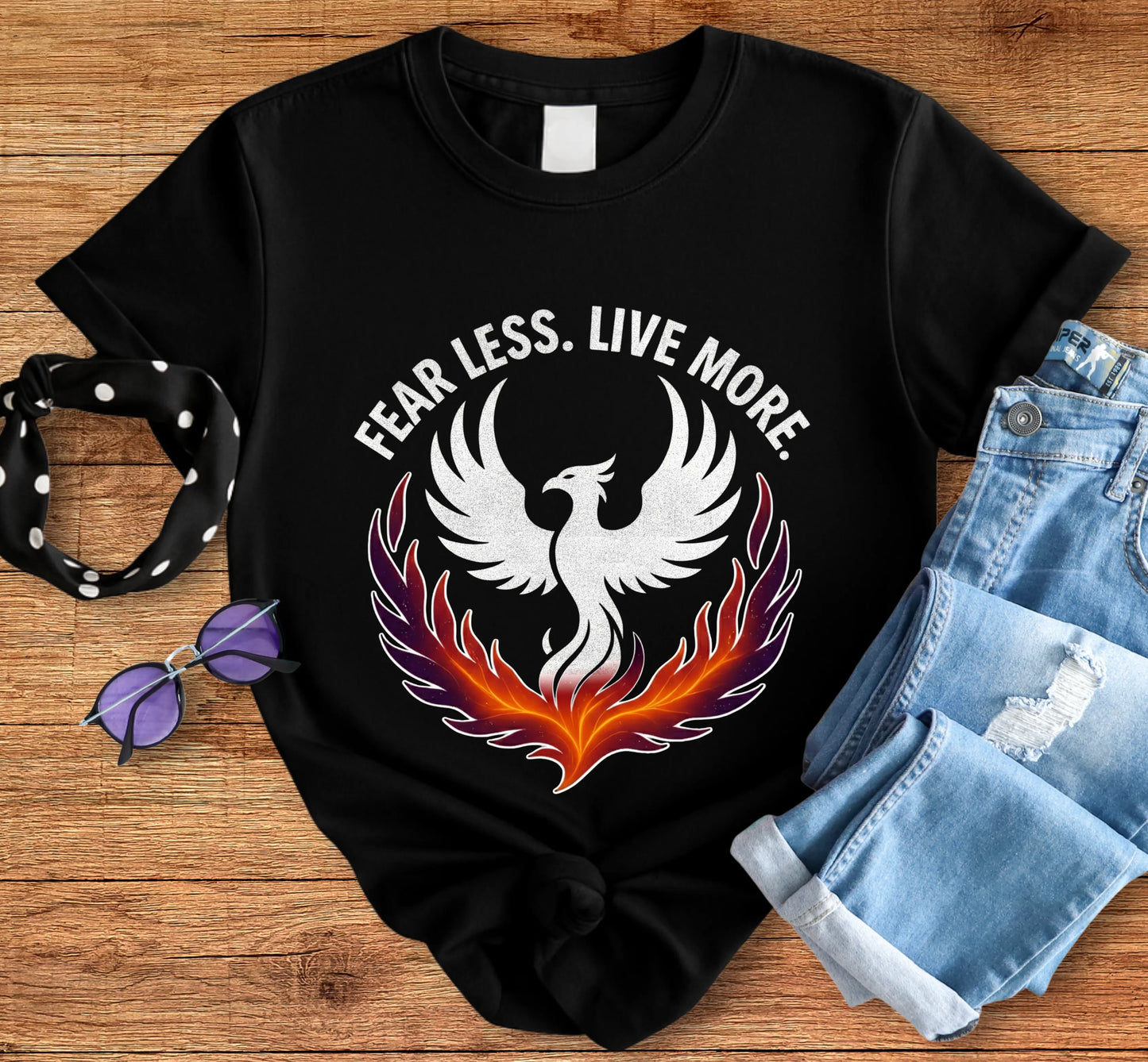 Fear Less, Live More Tee
