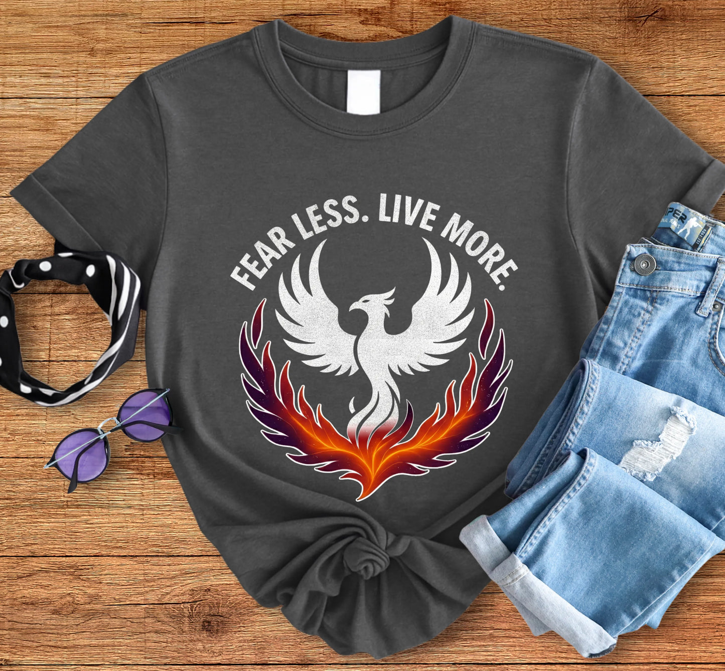 Fear Less, Live More Tee