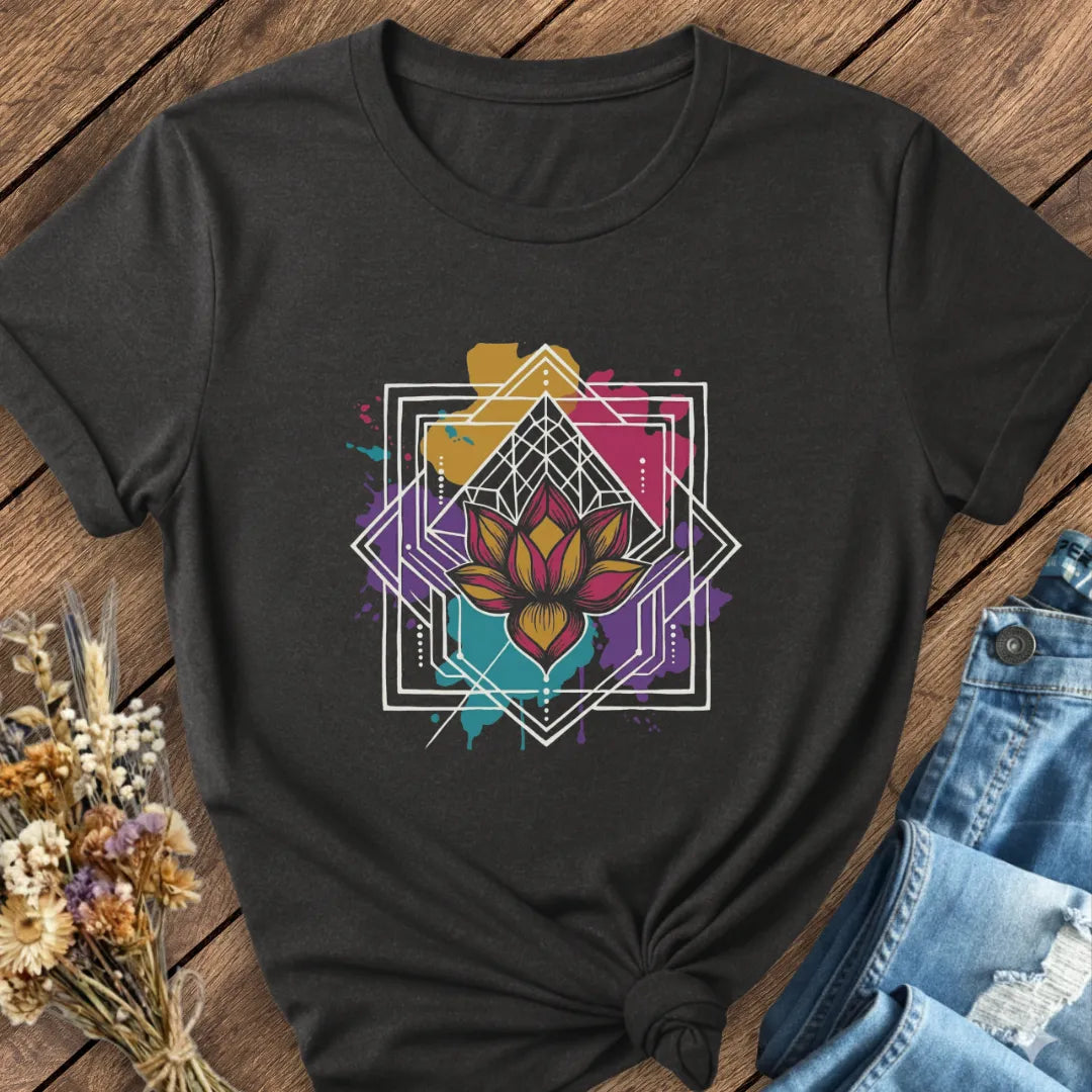Lotus Geometry Tee