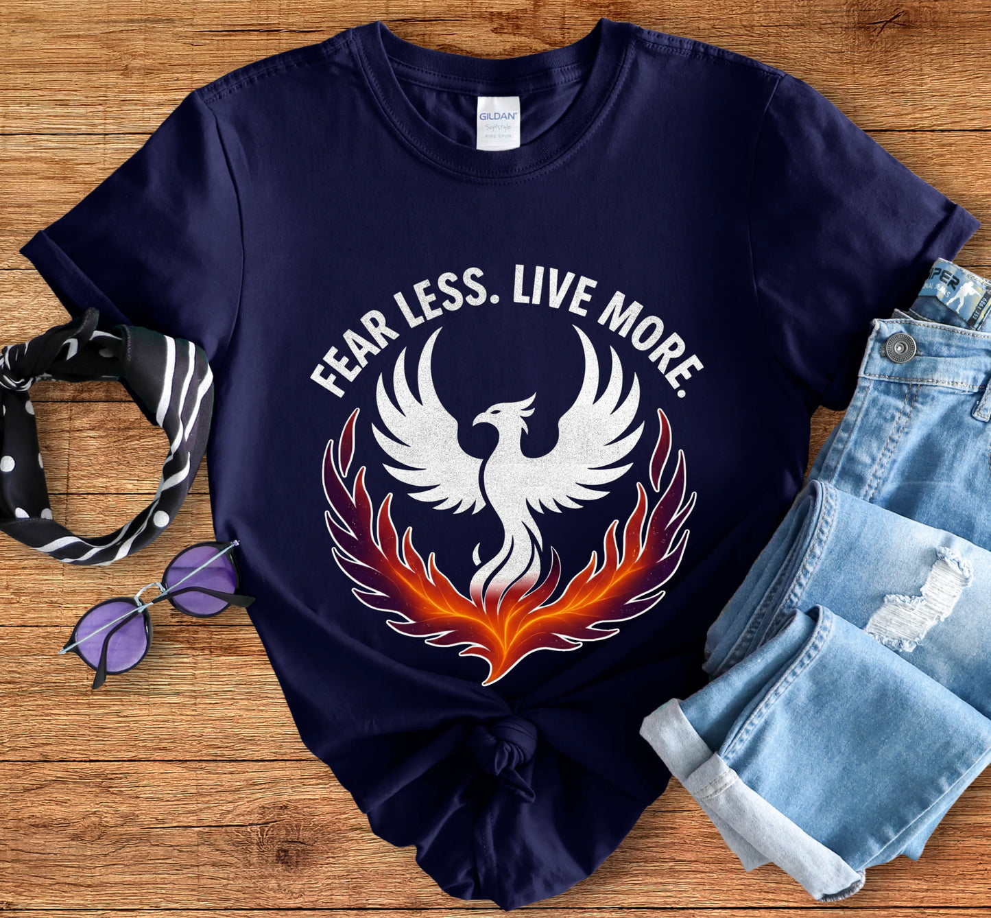 Fear Less, Live More Tee