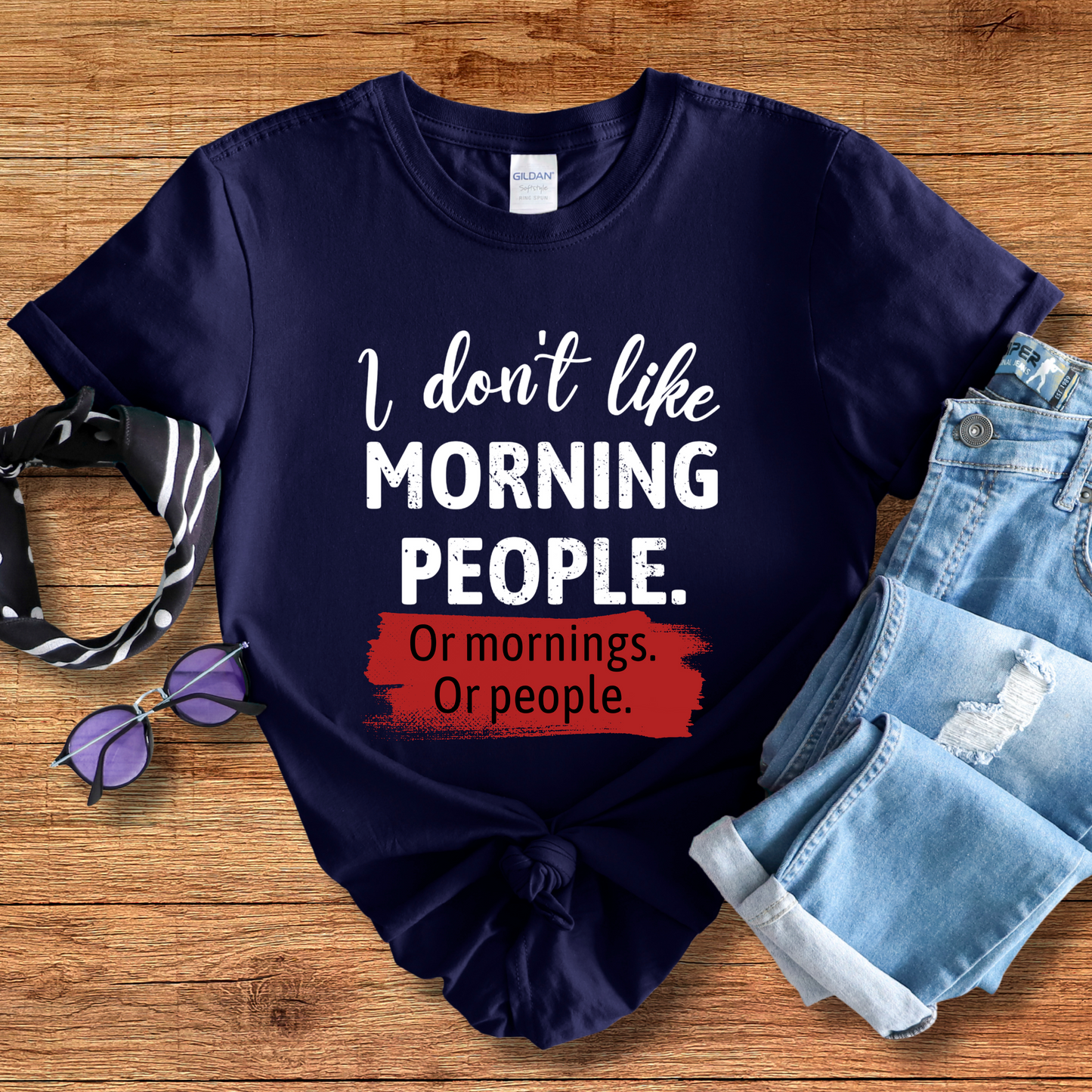 No Morning People Tee