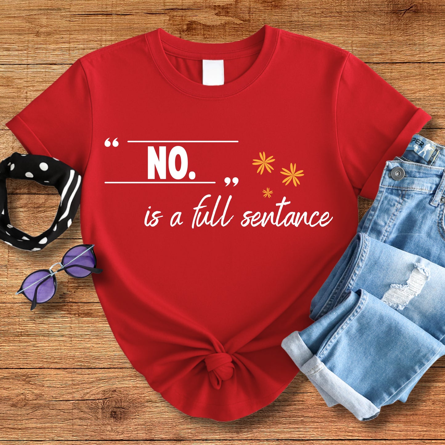 “No.“ Tee