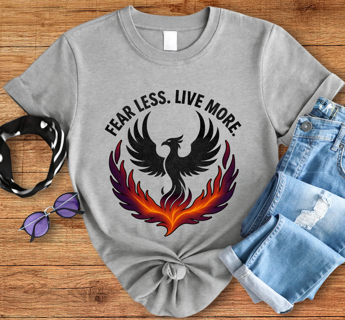 Fear Less, Live More Tee