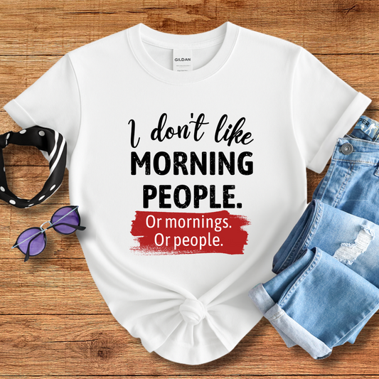 No Morning People Tee