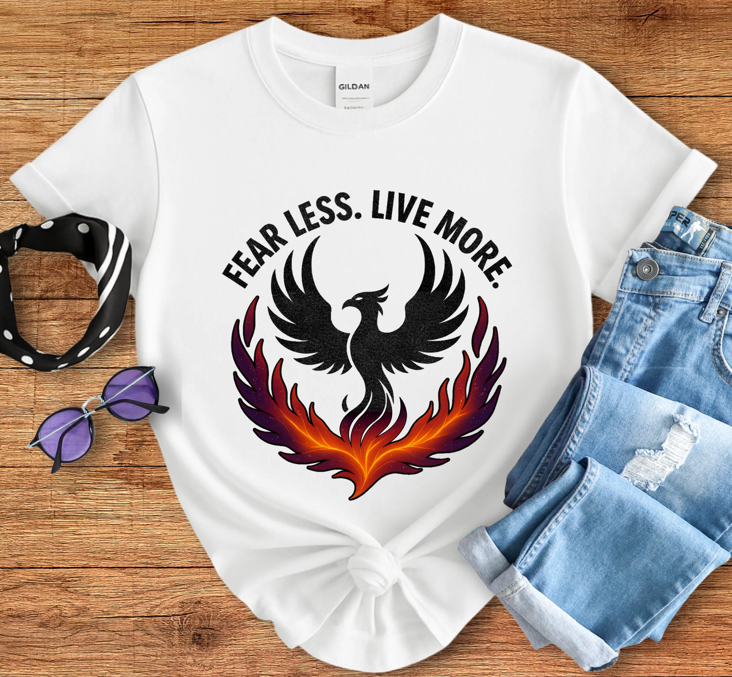 Fear Less, Live More Tee